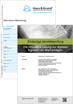 Digitale Signierung + Wohnraummietvertrag