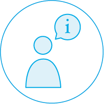 Icon Beratung weiß