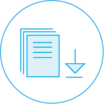Icon Downloads weiß